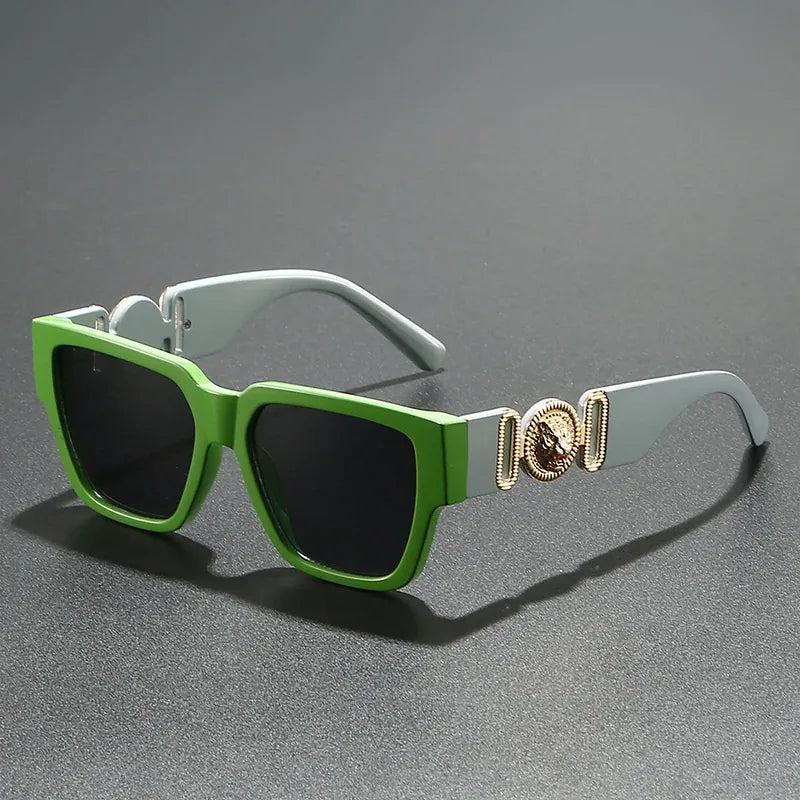 Dropshipman Vintage Square Leopard Sunglasses