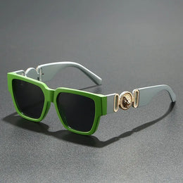 Dropshipman Vintage Square Leopard Sunglasses