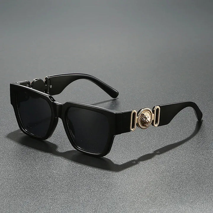 Vintage Square Leopard Sunglasses