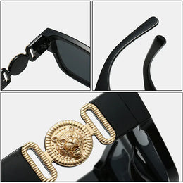 Dropshipman Vintage Square Leopard Sunglasses