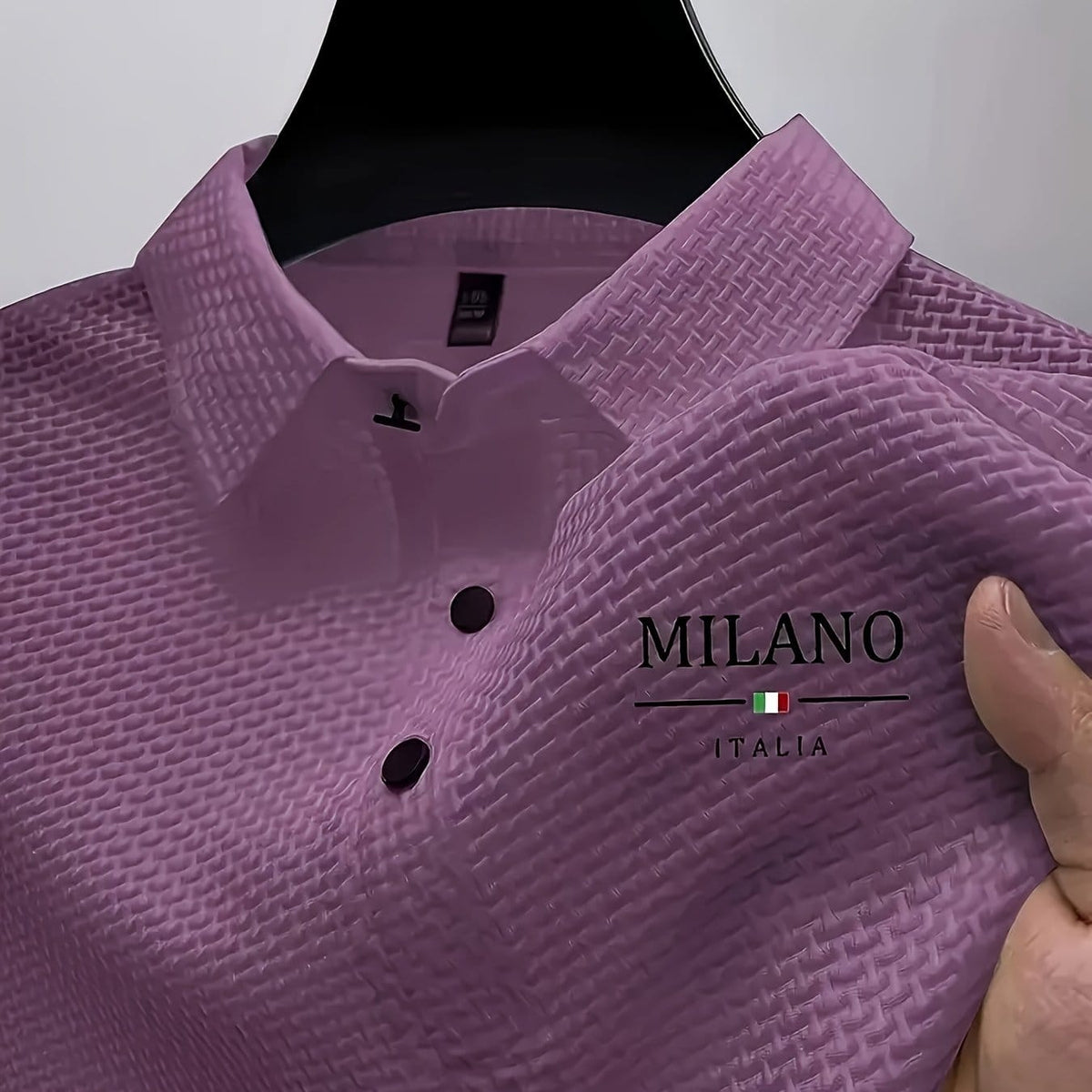 KissICON Violet / UK 38 Mens Jacquard Letter Print Comfort Tee
