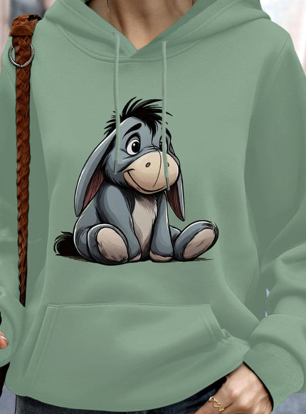 jkthpu-45 Viridity / UK 16 Plus Size, Disney Eeyore casual swear, pullover long