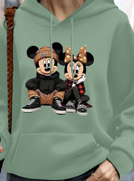 jkthpu-45 Viridity / UK 16 Plus Size, Disney Mickey and Minnie are sitting