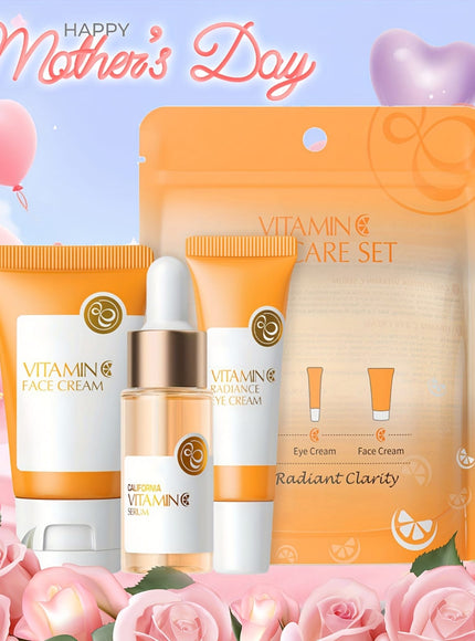 KissICON Vitamin C 3 Pieces One Set KissIcon Vitamin C Skincare Set 5 In 1