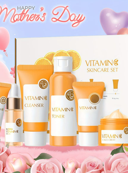 KissICON Vitamin C 6 Pieces One Set KissIcon Vitamin C Skincare Set 5 In 1