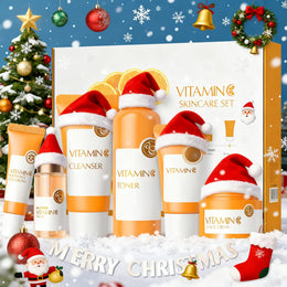 KissICON Vitamin C 6 Pieces Set Turmeric Vitamin C Skincare Set 5 In 1