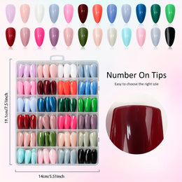 KissICON W013001DP24 KissIcon Shining Nails Almond Press 24 Colors -