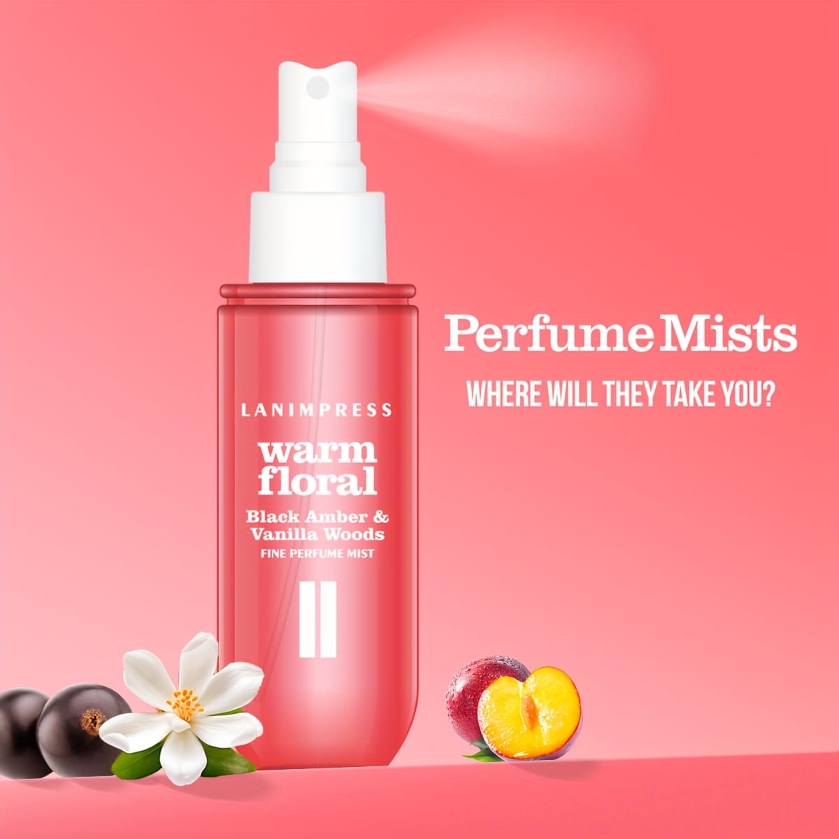 KissICON Warm floral scent 💋 Brazilian Fragrance Mist Set - Long Lasting