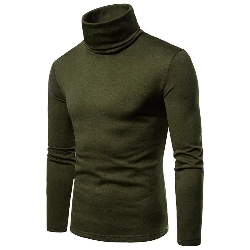 KissICON Warm Slim Fit Mens Turtleneck Thermal Long Sleeve Pullover