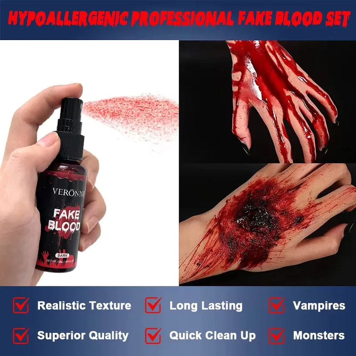 Washable Eye Create Realistic Blood Fake Blood Halloween Makeup For Drops Effect