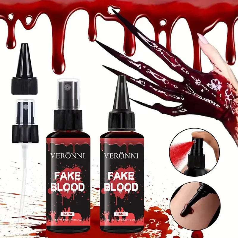 KissICON Washable Eye Create Realistic Blood Fake Blood Halloween Makeup For Drops Effect