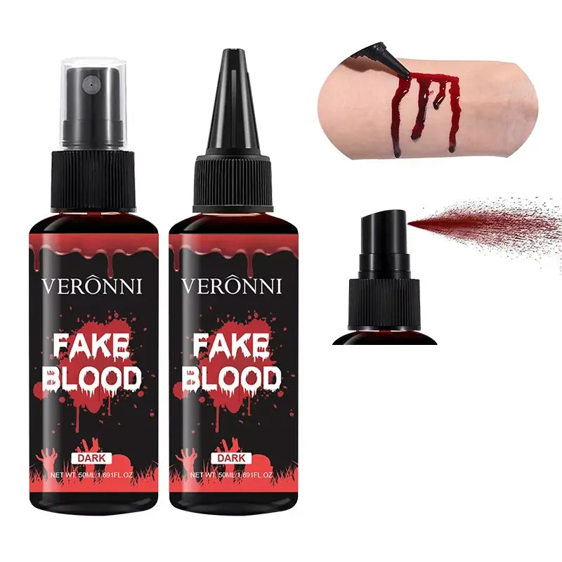 KissICON Washable Eye Create Realistic Blood Fake Blood Halloween Makeup For Drops Effect