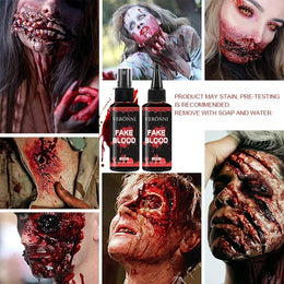 KissICON Washable Eye Create Realistic Blood Fake Blood Halloween Makeup For Drops Effect