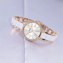 KissICON Watch For Women Retro Light Luxury Waterproof Diamond