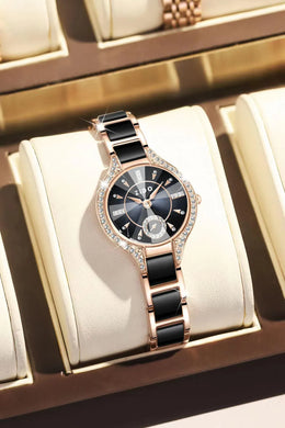 KissICON Watch For Women Retro Light Luxury Waterproof Diamond