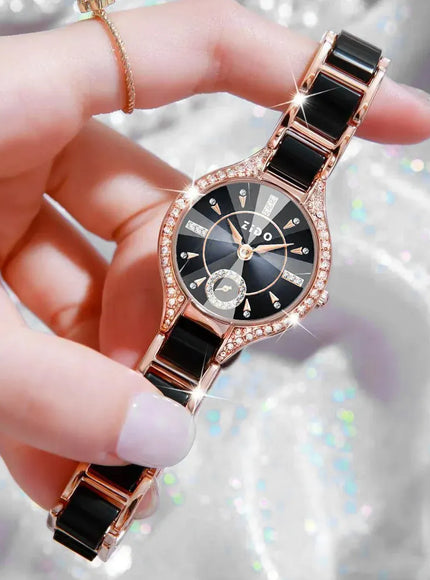 KissICON Watch For Women Retro Light Luxury Waterproof Diamond