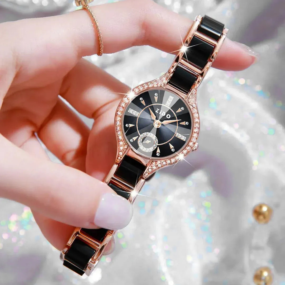 KissICON Watch For Women Retro Light Luxury Waterproof Diamond