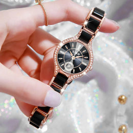 KissICON Watch For Women Retro Light Luxury Waterproof Diamond
