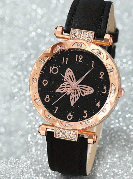 jkthpu-45 Watch + Wallet + Glasses Women's Watch, Wallet & Glasses Gift Set