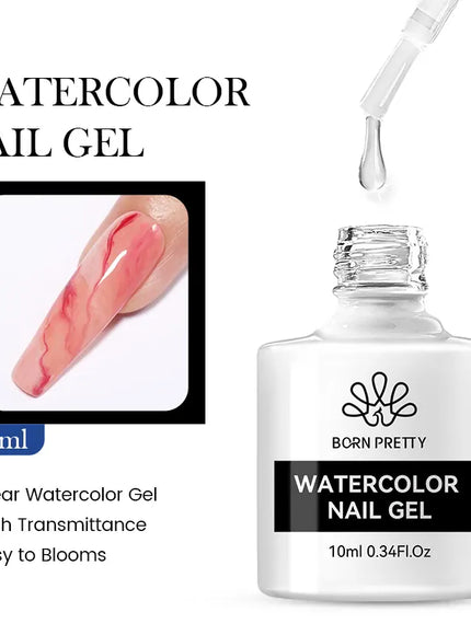 KissICON Watercolor Gel KissIcon Born Pretty 6 In 1 Nail Glue