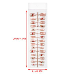 KissICON 💋 Watermelon Strawberry False Nails Set - Easy