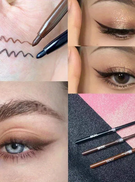 KissICON 💋 Waterproof Black Brown Gel Eyeliner Pencil -