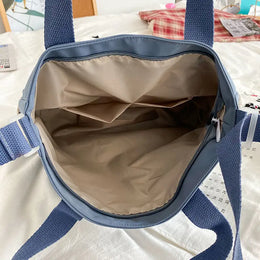 KissICON Waterproof Canvas Handbags Shoulder Bags Nylon Tote