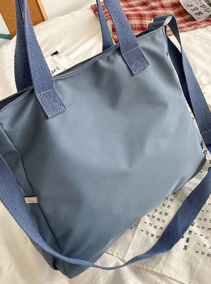 KissICON Waterproof Canvas Handbags Shoulder Bags Nylon Tote