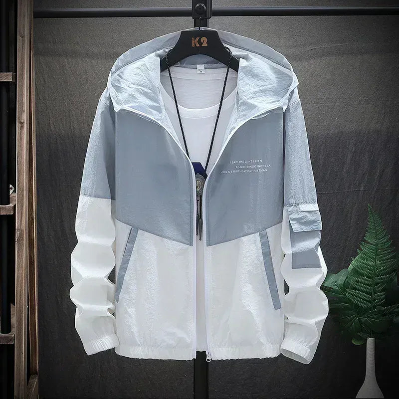 KissICON Waterproof SunProtect Quick Dry Hooded Windbreaker Jacket