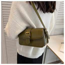 KissICON Waxed Leather Crossbody – Mini Square Purse
