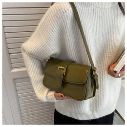 KissICON Waxed Leather Crossbody – Mini Square Purse