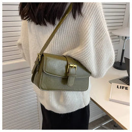 KissICON Waxed Leather Crossbody – Mini Square Purse