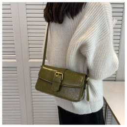 KissICON Waxed Leather Crossbody – Mini Square Purse