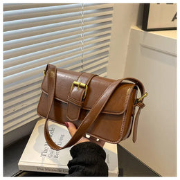 KissICON Waxed Leather Crossbody – Mini Square Purse