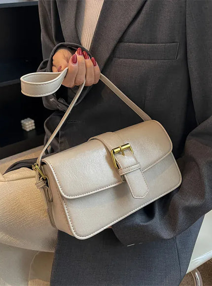 KissICON Waxed Leather Crossbody – Mini Square Purse