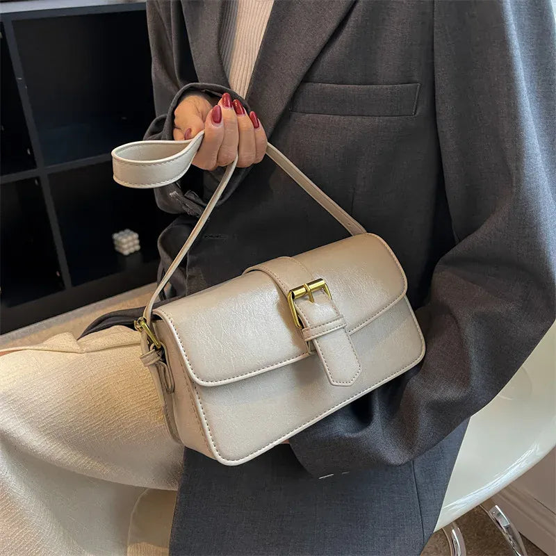 KissICON Waxed Leather Crossbody – Mini Square Purse