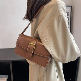 KissICON Waxed Leather Crossbody – Mini Square Purse