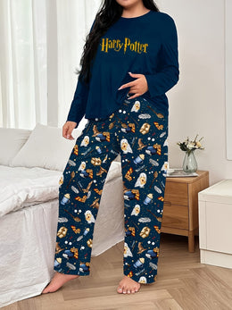 jkthpu-45 WB Women'S Plus Size Pajama Set - Cozy