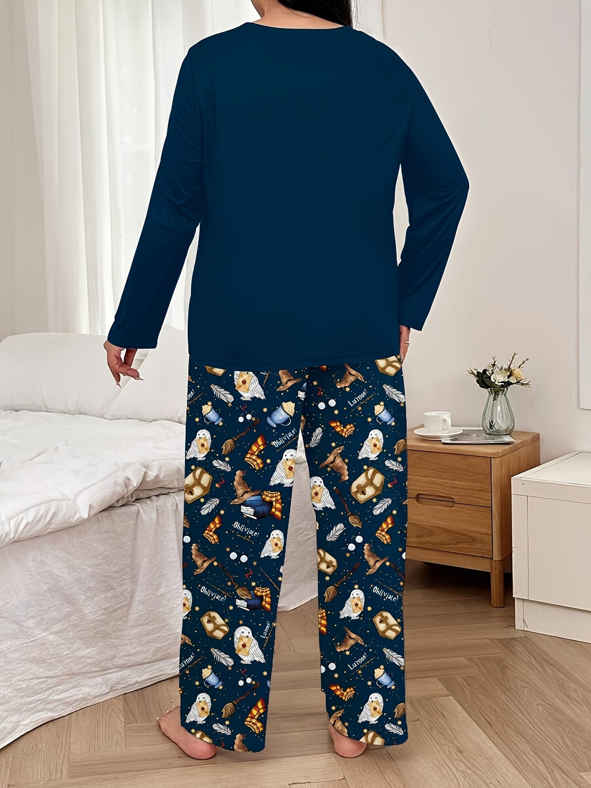 jkthpu-45 WB Women'S Plus Size Pajama Set - Cozy