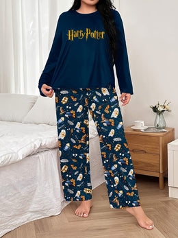 jkthpu-45 WB Women'S Plus Size Pajama Set - Cozy