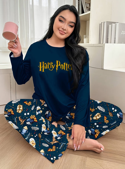 jkthpu-45 WB Women'S Plus Size Pajama Set - Cozy