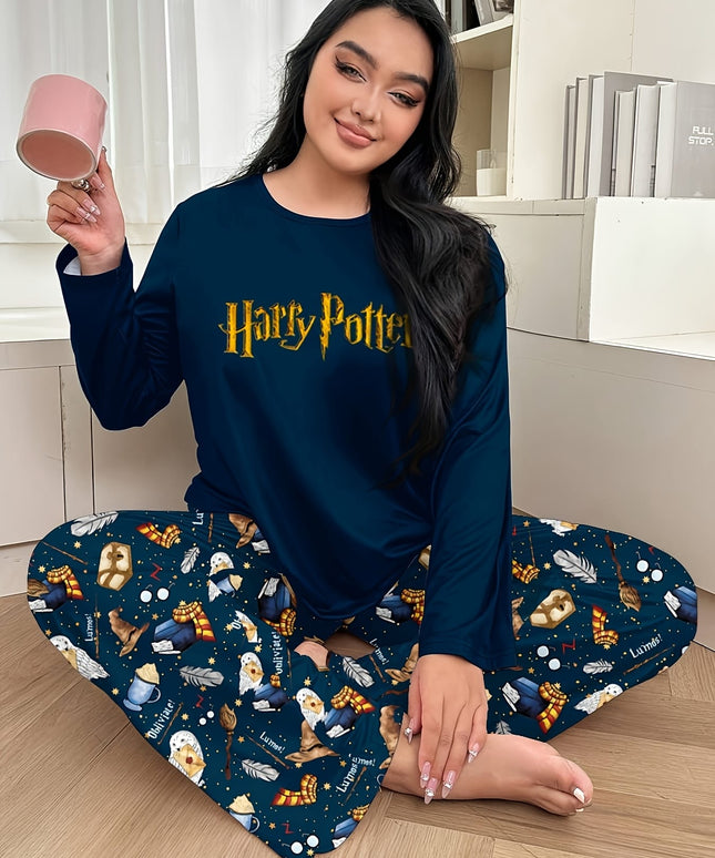 jkthpu-45 WB Women'S Plus Size Pajama Set - Cozy