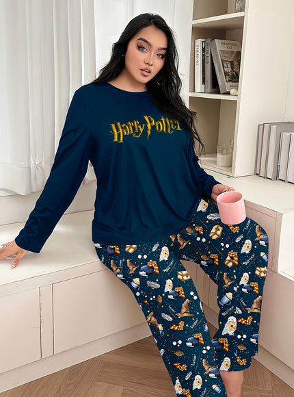 jkthpu-45 WB Women'S Plus Size Pajama Set - Cozy