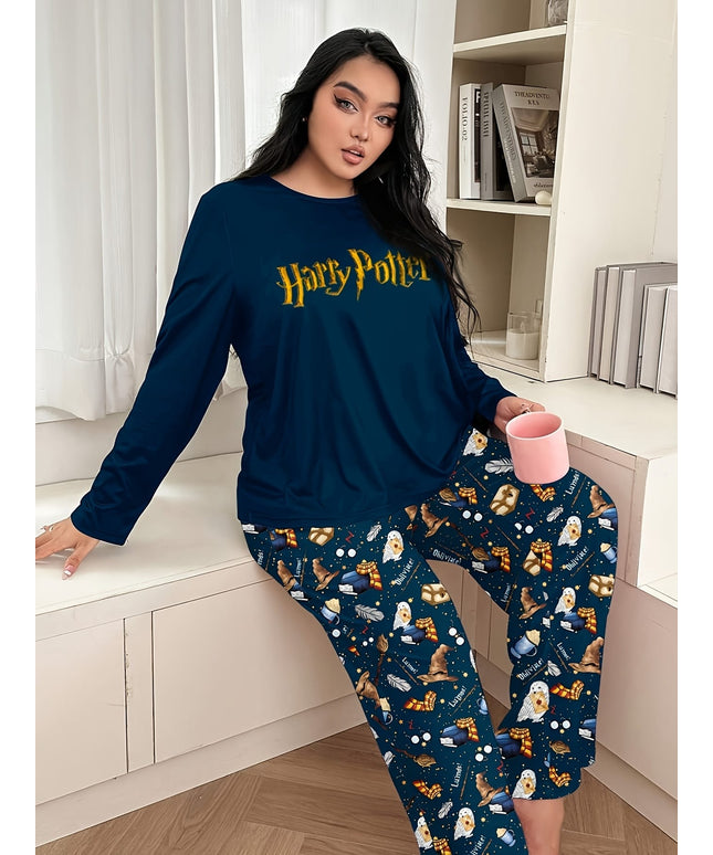 jkthpu-45 WB Women'S Plus Size Pajama Set - Cozy