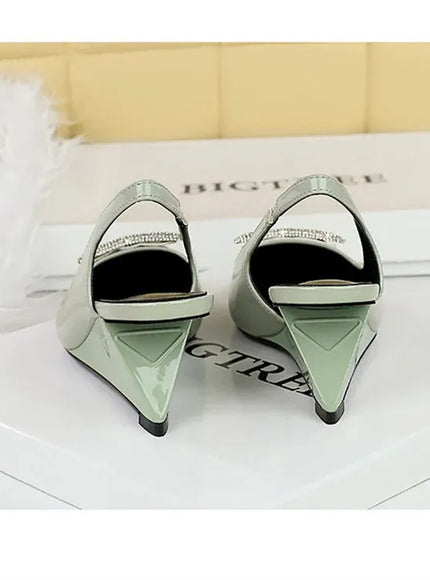 KissICON Wedges Women Shoes High Heel Shallow Pointed Toe