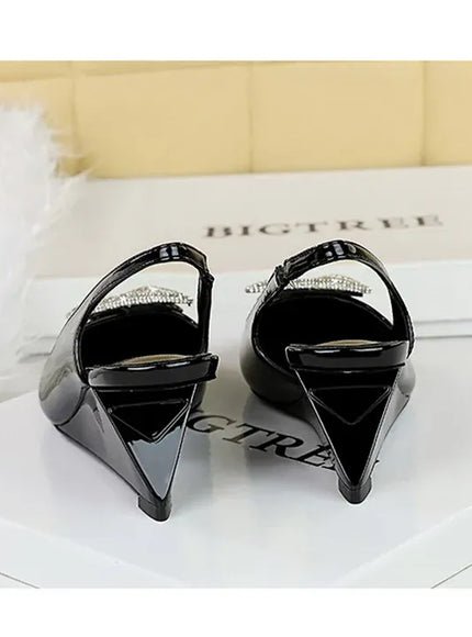 KissICON Wedges Women Shoes High Heel Shallow Pointed Toe