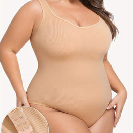 jkthpu-45 Wheat-colored / UK 16 Single Piece/Pack Women'S Multicolor Solid Bodysuit with No