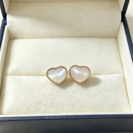 KissICON White 1 Heart‑Shaped Jewellery Women's Necklace Bracelet Earrings S925 Silver Plating Rose Gold 5A Zircon High-End Exquisite Party Gift