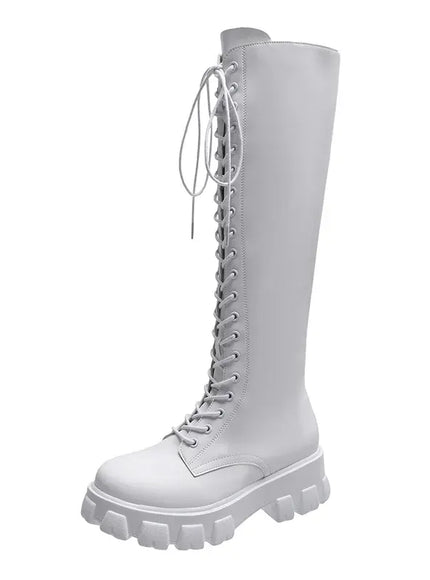 KissICON White / 36 High Boots for Women 2025 New Women's Boots