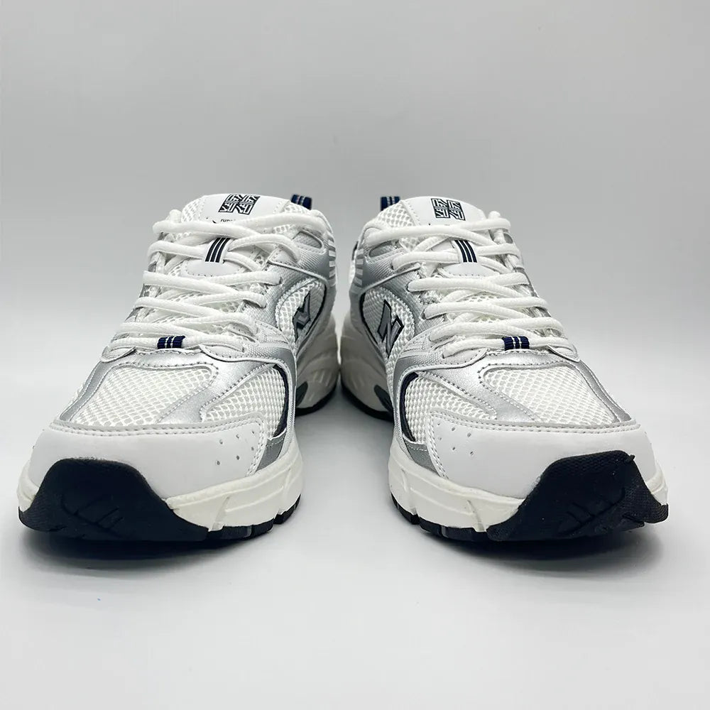 Dropshipman white / 39 Couple Runnining Shoes for Men Women Flat Mesh Breathable Comfortable Lace-up Tenis Shoes 2025 New Original Trendy Sneakers